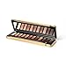 Beauty Creations Eyeshadow Collection Palette in 12 Matte Shimmer Shades with Double Ended Brush and Mirror - Nudes