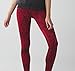 Lululemon High Times Pant Full On Luon 7/8 Yoga Pants (Mini Ziggy Snake Red Tide Cranberry, 4)