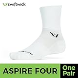Swiftwick Four Aspire Socks (Large, White)