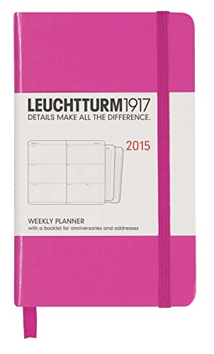 Kalendarz 2015 Pocket Leuchtturm1917 tygodniowy rozowy