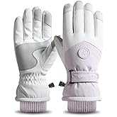 JJZS Winter Ski Snow Gloves for Men, Women, Youth | Touchscreen & Waterproof Cold Weather Hand Warming Gloves Winter Work Gloves
