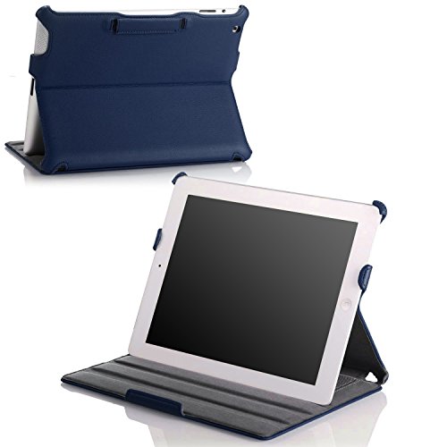 MoKo Case for iPad 2 / 3 / 4 - Slim-Fit Folio Stand Cover Case for Apple New iPad 4 & 3 (3rd & 4th Generation with Retina Display) / iPad 2, INDIGO