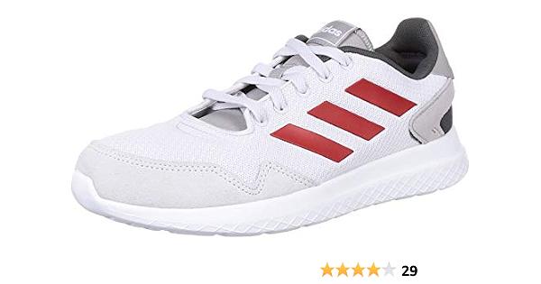Adidas Men Archivo Dash Grey/Scarlet/Light Granite Running Shoes-11 UK ( EG3238) : Amazon.ae: موضة