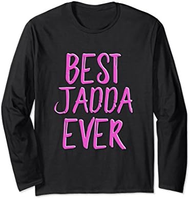 Unisex Best jadda ever grandmother long sleeve t-shirt 2XL Black