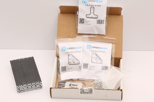 OpenBeam Starter Kit, Black Anodized