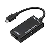 Rumfo MHL Micro USB to HDMI Adapter Converter Cable 1080P HDTV for Android Devices Samsung Galaxy Note 4, Note Edge, S2, LG, Zte, HTC One M8, Xiaomi (5 Pin)