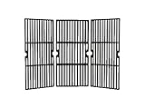 Music City Metals 61753 Gloss Cast Iron Cooking Grid Replacement For Gas Grill Model Brinkmann 810-1750-S, Set Of 3