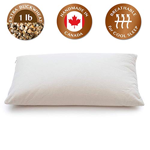 ComfySleep Organic Buckwheat Hull Pillow | ComfyComfy Canada (15" x 21") | Made in Canada