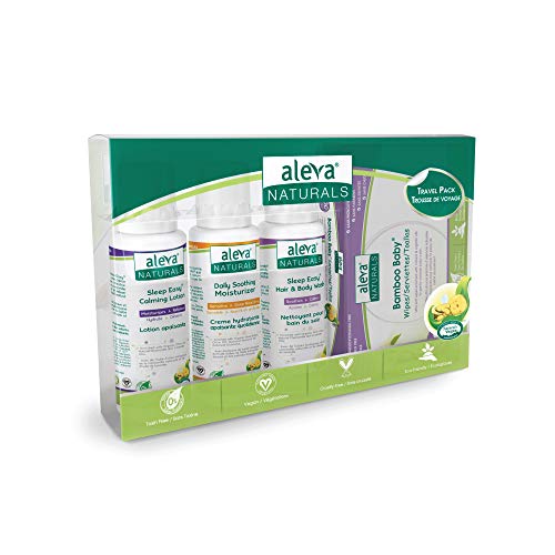 Newborn Baby Travel Kit | Baby Skincare Essentials Gift Set | Perfect Trial Set | Baby Wipes, Shampoo, Wash and Moisturizing Cream | Airplane Ready