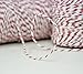 Regency Wraps Baker's Twine Cone, 2046 ft. Colorful String, Cord for Tying Pastry Boxes, Wrapping Baked Goods, Gifts and DIY Crafts, Pack of 1, Red/White