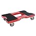 SNAP-LOC, Heavy Duty Furniture Moving Dolly, 4 Wheels, 1,500 lb, Dollies for Moving Cargo, E Strap Attachment Included, Red, Made in USA