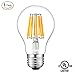 SUNMEG A19 10W LED Filament Bulb, Replacement to 100w Incandescent Bulbs, 1000 Lumens, E26 Medium Base, Warm White (2700K), 120VAC, Non-dimmable (1- Pack)