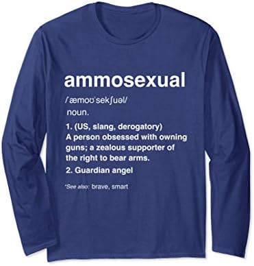 Unisex Ammosexual Definition Hunting Guardian Angel T-shirt 2XL Navy