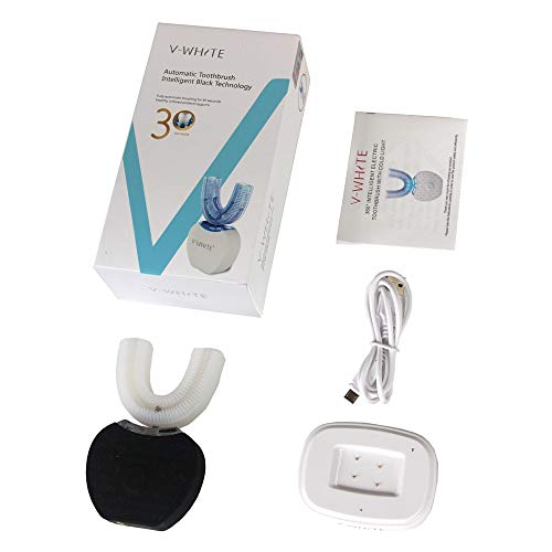 Ultrasonic Rechargeable Electric Toothbrush V-WHITE 360° Automatic Toothbrush Whitening Electric Power Toothbrush for Adults，30'' Automatic Timer, 4 Optional Modes, Wireless Charging, FDA/IPX7         - Thumbnail 6