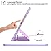 ZtotopCase iPad 9.7 Inch 2018/2017 Case with Pencil Holder - Lightweight Soft TPU Back Cover and Trifold Stand with Auto Sleep/Wake, Protective for iPad 6th/5th Generation , Light Purple