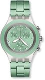 Swatch Men’s SVCK4056AG Quarts Date Greendial Plastic Watch, Watch Central