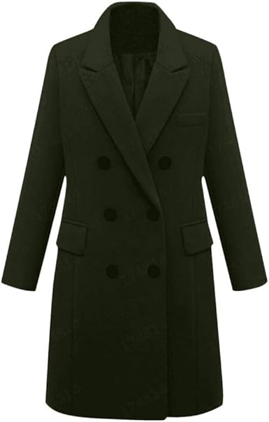 double breasted wool coat womens