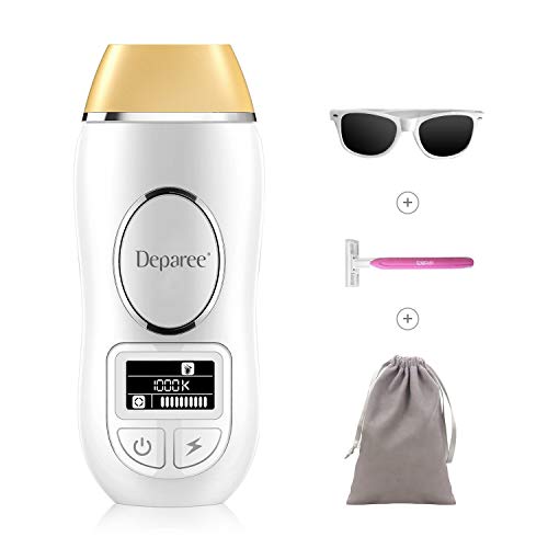 Hair Removal for Women and Men, Deparee IPL Permanent Hair Removal with 1000000 Flashes and Replaceable Lamp Head, Facial Body Professional Painless Hair Remover Device Home Use (Upgrade Version)