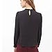 FAPIZI ♥ Women Blouse Women Summer Fold Casual Chiffon Long Sleeve Shirt Tops Blouse (L, Black)