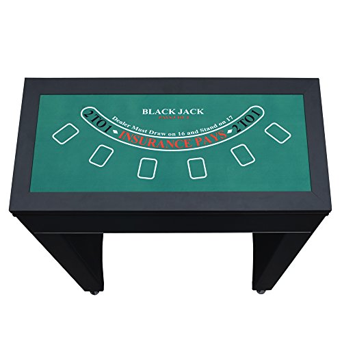 Hathaway Monte Carlo 4In1 Multi Game Casino Table with Blackjack