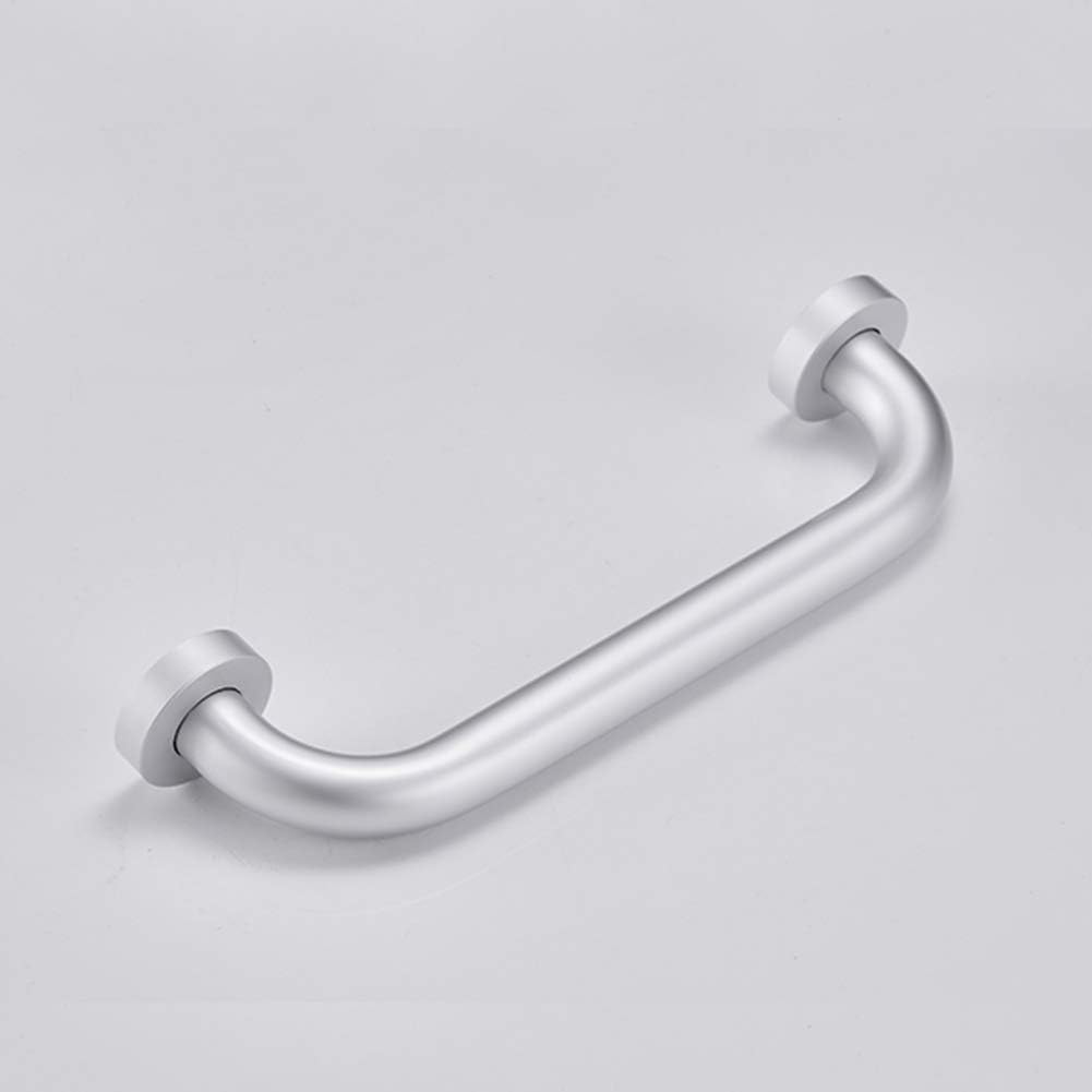 Space Aluminum Bathroom Shower Grab Bar Handle Handrails Hand Grips Safety Support Balance Bar for Elderly Bath Bathtub Toilet, 1 Inch Diameter, Matt Silver, 12 inch: Health & Personal Care