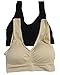 Coobie Comfort Bra,Medium,2 Pack: Black & Nude.2 Pack: Black & Nud