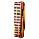 Kent - The Handmade Comb - 146 mm Medium Size for Thick/Coarse Hair Sawcut 12T