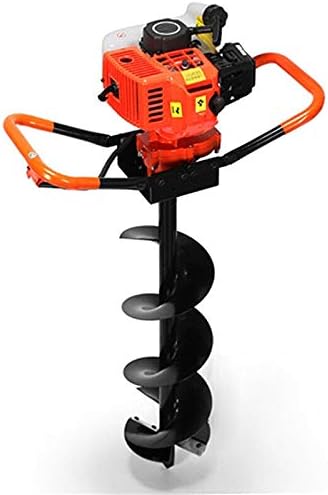 New 72cc 3KW Petrol Gas Powered Earth Auger Post Hole Borer Ground Drill +3 Bits
