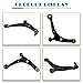 Front Lower Control Arms for 2003-2008 Honda Pilot, 2001-2006 Acura MDX, A Pair, Bushings and Ball Joints Assembly - AUTOSAVER88.