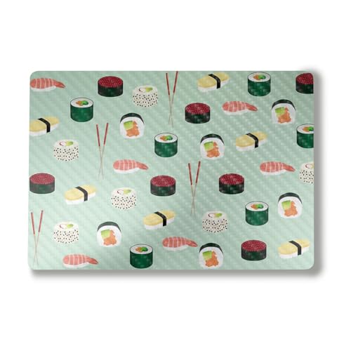 Carbon Fiber Laptop Skin Compatible with Alienware M18 R2 (2024) - Sushi - Prem…