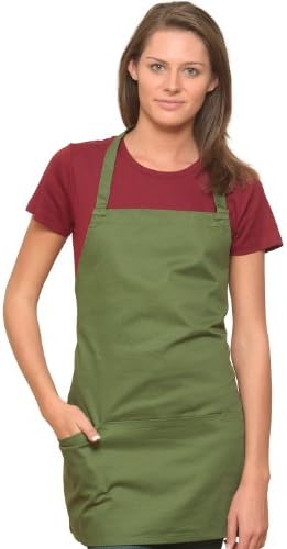 HAE Now OrganicTee's Napa Organic Twill Apron - One Size Forest Green