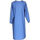 Avery Hill Medical PPE Reusable Isolation Gown Level 1 for Dentists, Hygienists, Doctors, Nurses and Medical Personnel - Blue - X-Large