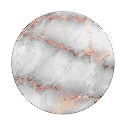 White & Rose Gold Marble PopSockets