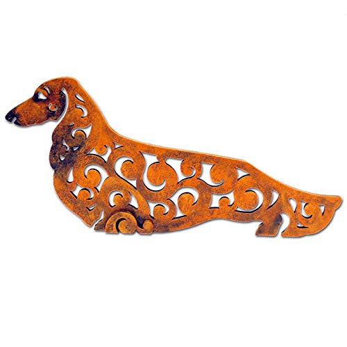 Amazon Com Red Dachshund Long Haired Dog Figurine Dog Statue