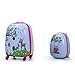 Tobbi 2PcKids Carry On Luggage and Backpack Upright Hard Side Hard Shell Suitcase 12