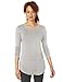 Amazon Brand - Daily Ritual Women's Supersoft Terry Long-Sleeve Shirt With Shirttail Hem, Heather Grey Spacedye, XX-Large