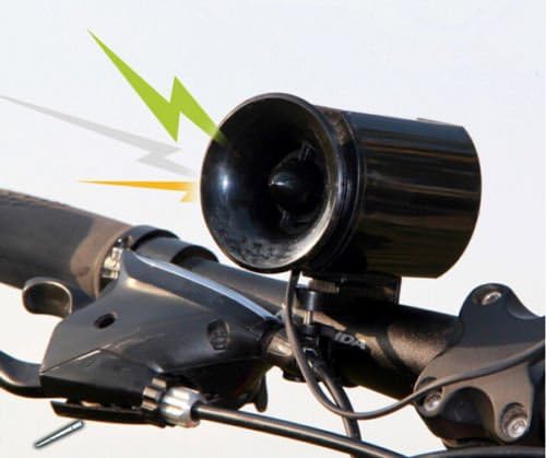 New 6 Sounds Electronic Bike Bell Black Bicycle Alarm Siren Horn Loud Waterproof