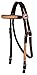 Tahoe Tack Basket Weave Leather Overlay Nylon Headstall, Breast Collar, and Reins Setthumb 2