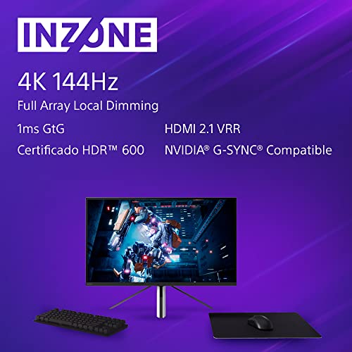 INZONE M9 Monitor Gaming de 27 Pulgadas: Modelo 4K 144 Hz 1 ms Full Array con atenuación Local HDMI 2.1 VRR 2022