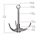 B1ST Grappling Hook Upgraded with 3 Folding Sawtooth Claws Lightweight Collapsible SUS304 Spring Steels Anchor Outdoor Gravity Carabiner Load 380Kg for Climbing, Hiking, or Tree Limb Removal