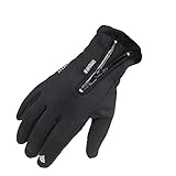 EraseSIZE Winter Waterproof Thermal Warm Full Finger Mountain Road Cycling Riding Glove Screen Shock-Absorbing, Breathable and Windproof Sport Bike Gloves for Men and Women