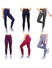 Leggings de cintura alta para dama, longitud completa, ajustados, para yoga, control de barriga, leggings suaves, leggings elásticos para yoga