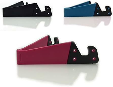 Pocket-sized V Smart Phone Holder Tablet Stands-Smart Phone and Tablet Stand - Foldable Vertical and Horizontal Mount for iPhone, iPad, Samsung Galaxy, HTC, and others (Pink, Blue, Black)
