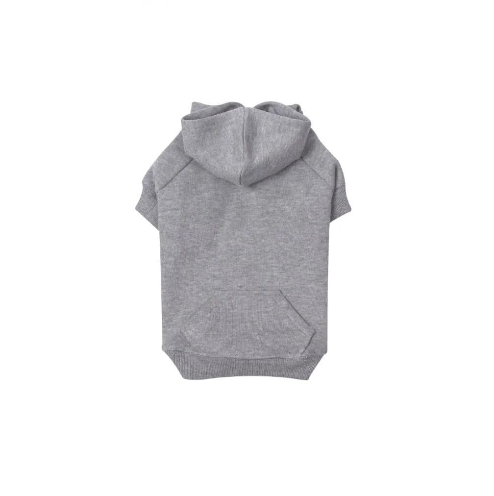 Zack & Zoey Basic Hoodie for Dogs, 30" XX-Large, Heather Gray
