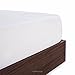 LUCID Premium Rayon from Bamboo Jersey Mattress Protector | Queen Size Waterproof Mattress Protector | Ultra Soft, Fitted Sheet Style, White