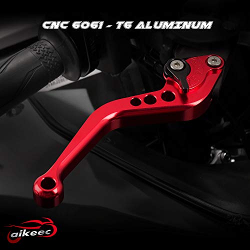 image for aikeec Motorcycle CNC Brake and Clutch Levers Short Adjustable Brake C