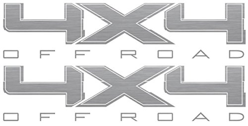 4x4 Decals (Silver) - 2009 to 2014 Ford Style