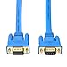 DTECH Ultra Slim Flat Computer Monitor VGA Cable 65 Feet in Blue 20m