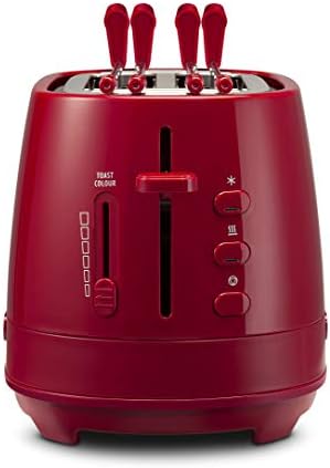 - Tostadora con pinzas - 550W de potencia - Modelo n. CTLAP2203 rojo