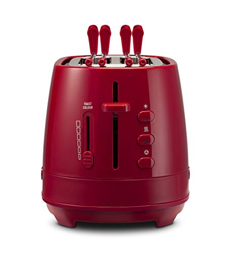 - Tostadora con pinzas - 550W de potencia - Modelo n. CTLAP2203 rojo